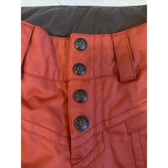 B By Burton Brown Nylon Snowboard Ski Cargo Pants Dry Ride Size XS Women Flare - Picture 2 of 6